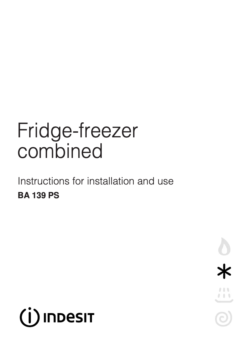 Página 1 del manual Manual de usuario Indesit BA 139 PS (UK)