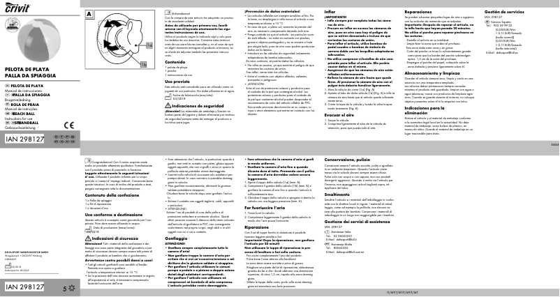 Página nº 1 - Manual de usuario Crivit IAN 298127