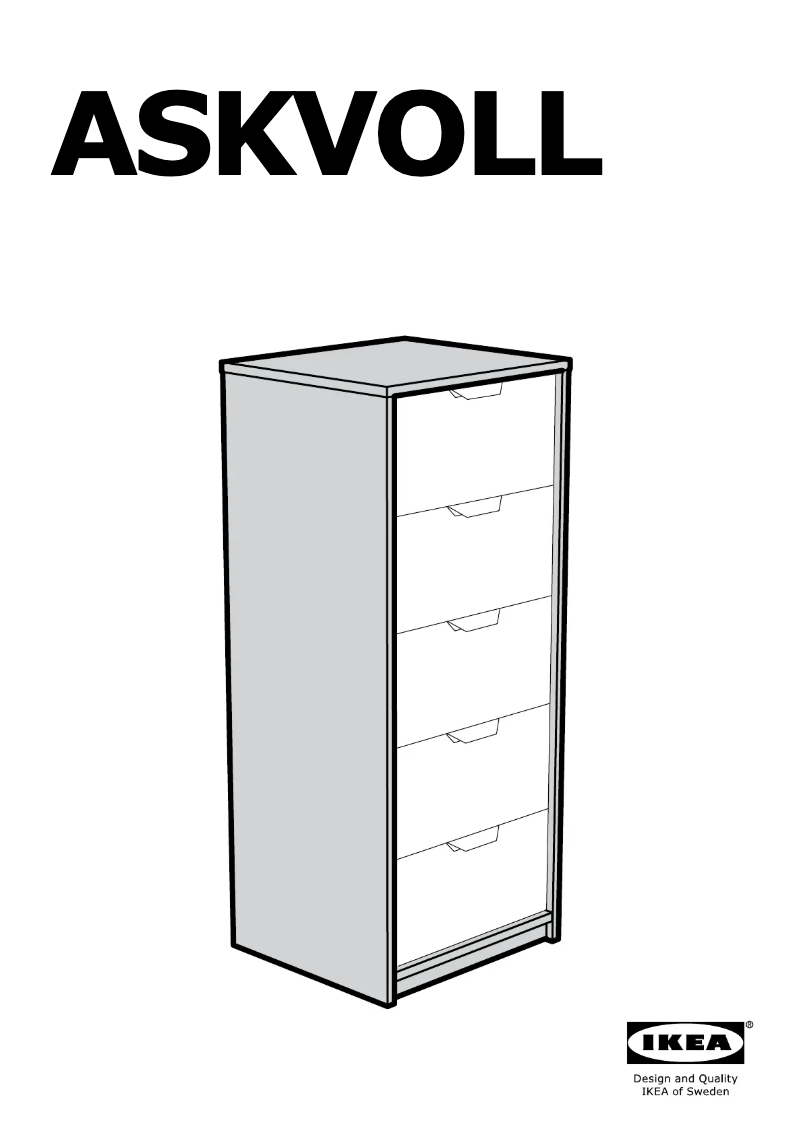 Imagen de la primera página del manual del dispositivo ASKVOLL (45x41x109)