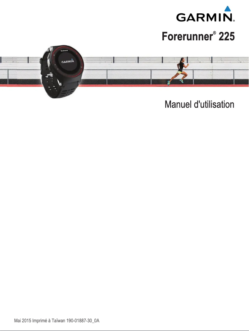 Imagen de la primera página del manual del dispositivo Forerunner 225