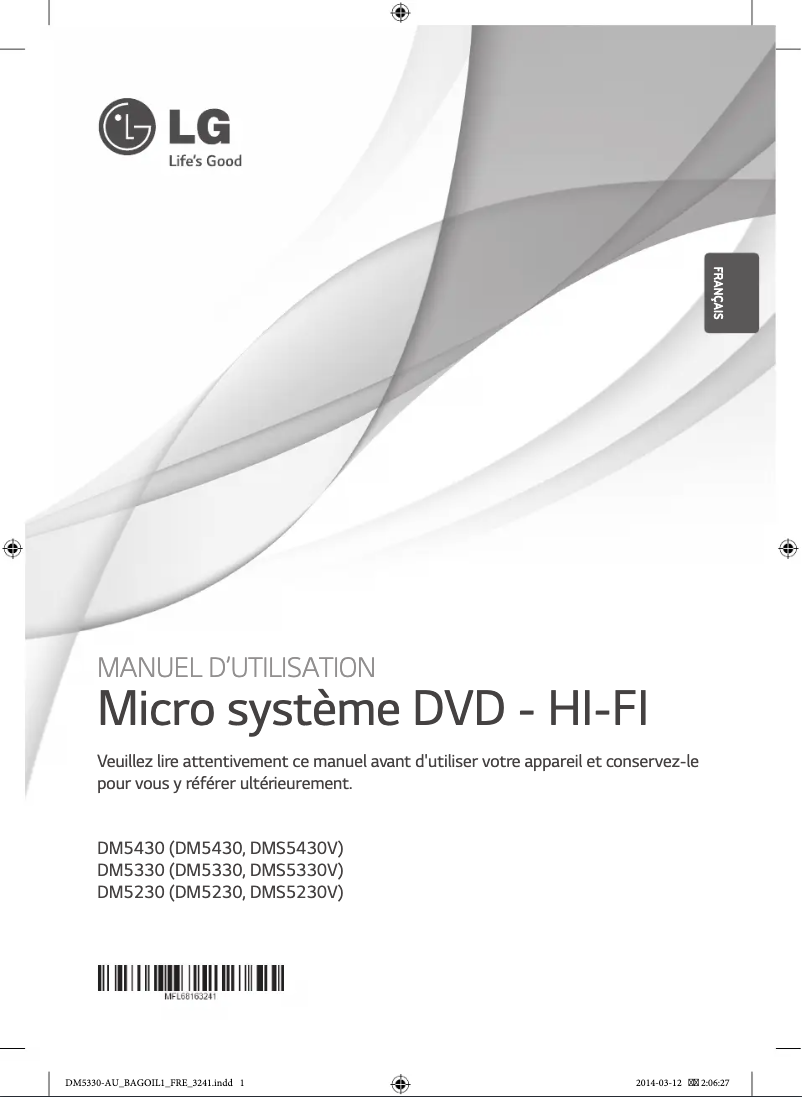 Imagen de la primera página del manual del dispositivo DM5230