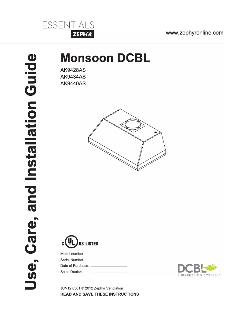 Imagen de la primera página del manual del dispositivo AK9440AS