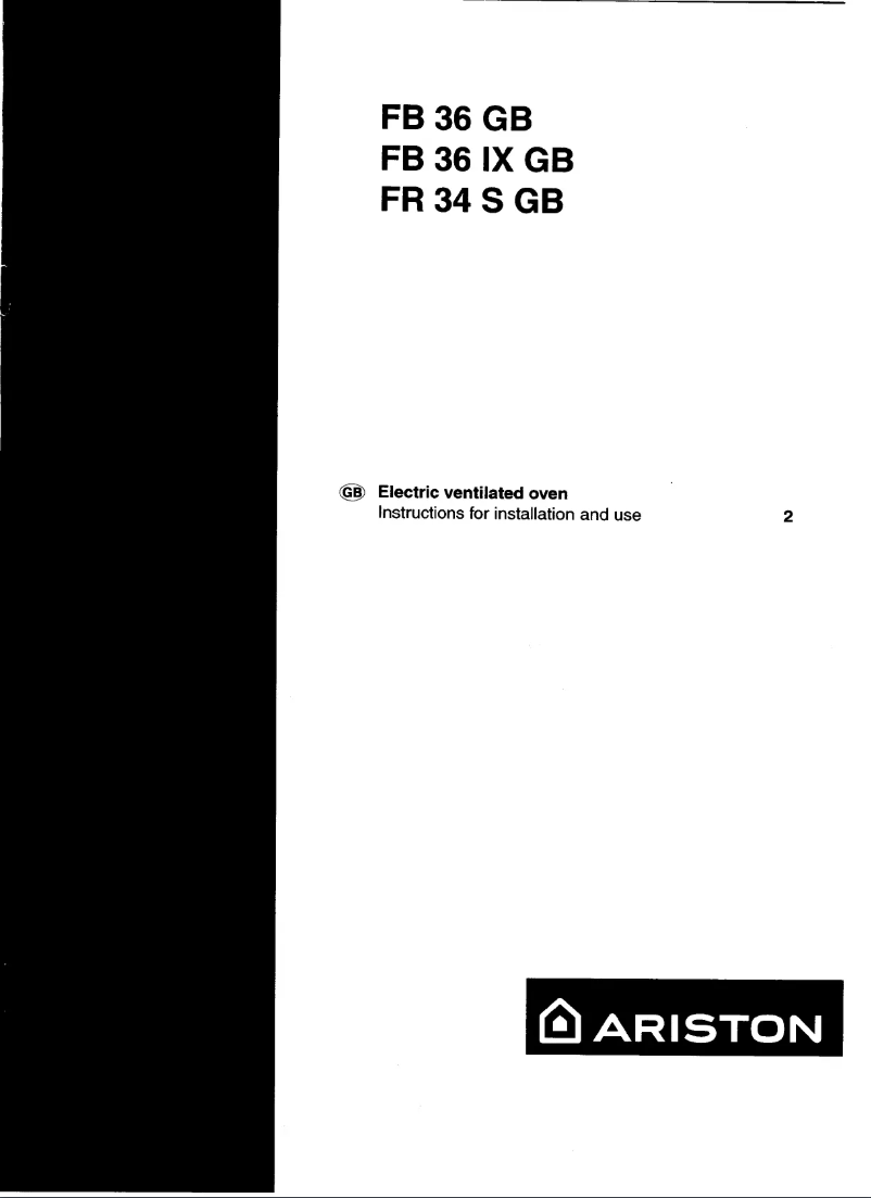 Página 1 del manual Manual de usuario Ariston Thermo FB36IXGB