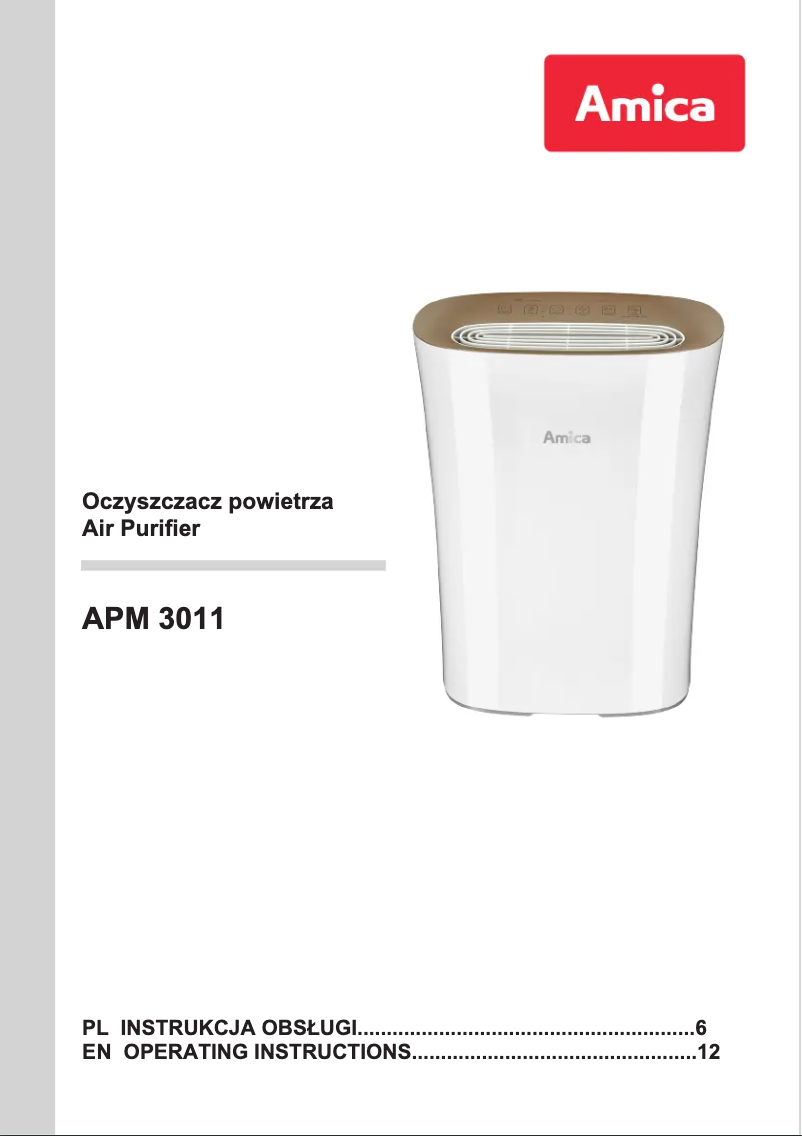 Página 1 del manual Manual de usuario Amica APM 3011