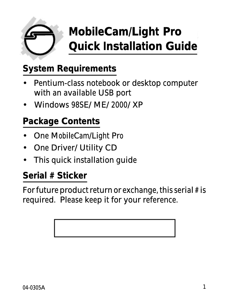 Imagen de la primera página del manual del dispositivo CE-UMCP12