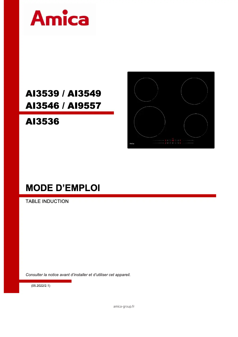 Página nº 1 - Manual de usuario Amica AI3546
