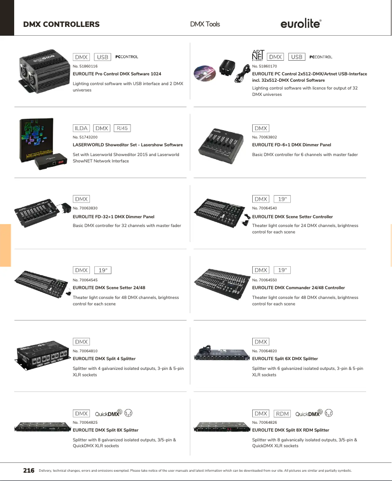 Página nº 1 - Catálogo Eurolite DMX Scene Setter 24/48