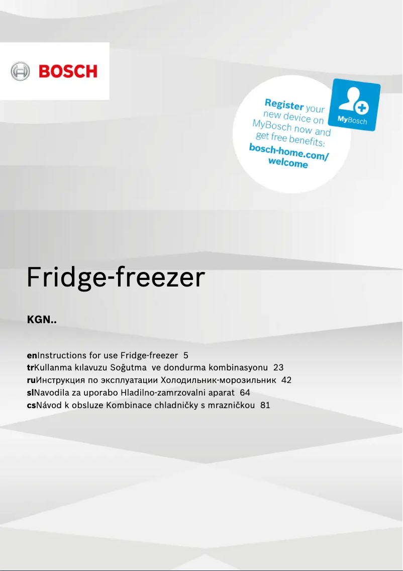 Imagen de la primera página del manual del dispositivo Serie 2 KGN33NW3AG