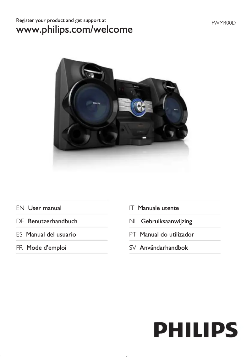 Imagen de la primera página del manual del dispositivo FWM400D