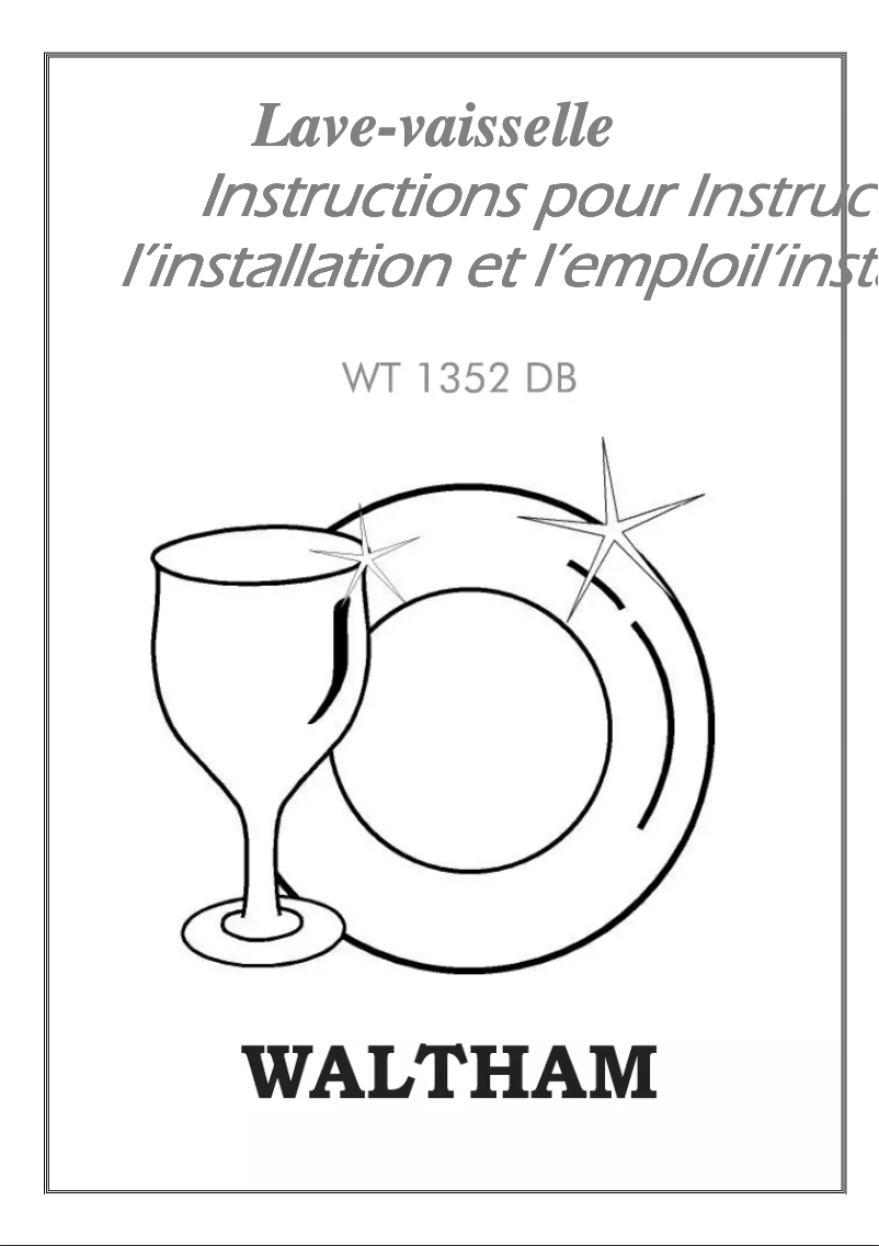 Imagen de la primera página del manual del dispositivo WT 1352 DB