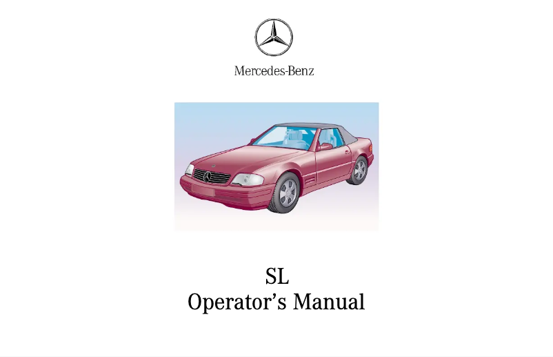 Imagen de la primera página del manual del dispositivo SL-Class (2000)