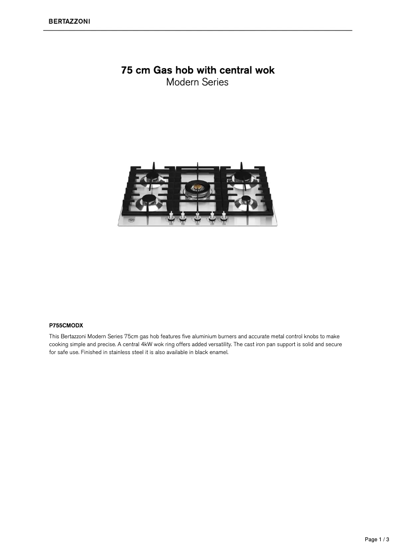 Imagen de la primera página del manual del dispositivo P755CMODX