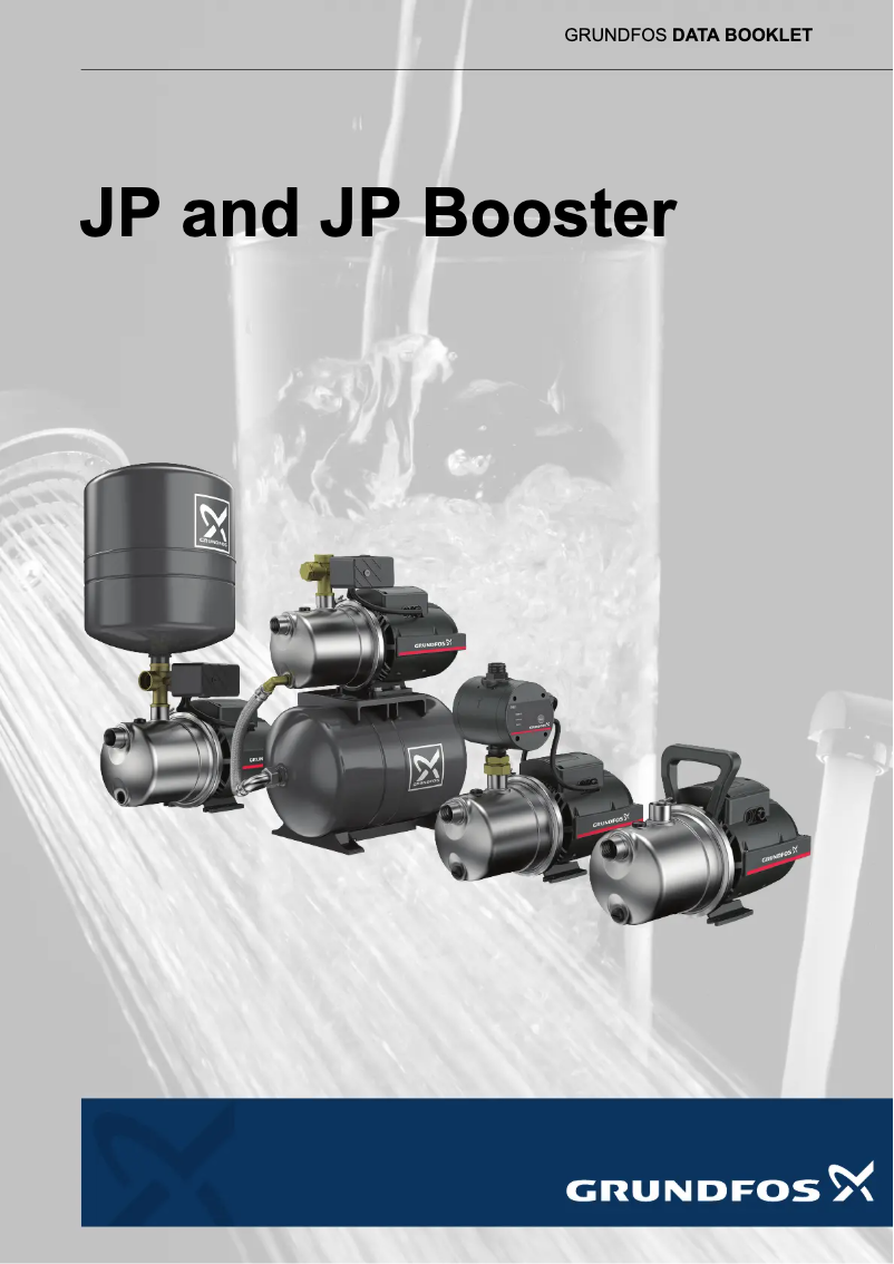 Página 1 del manual Ficha técnica Grundfos JP 5-48