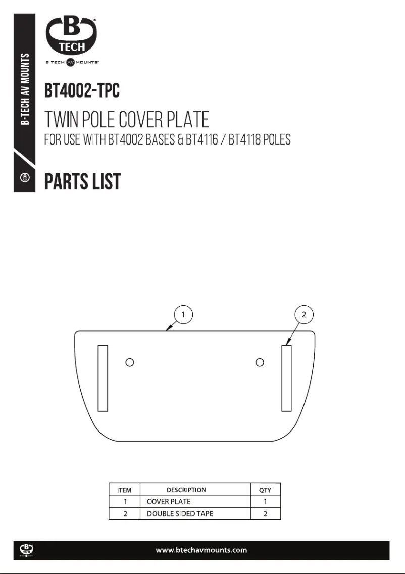 Imagen de la primera página del manual del dispositivo BT4002-TPC