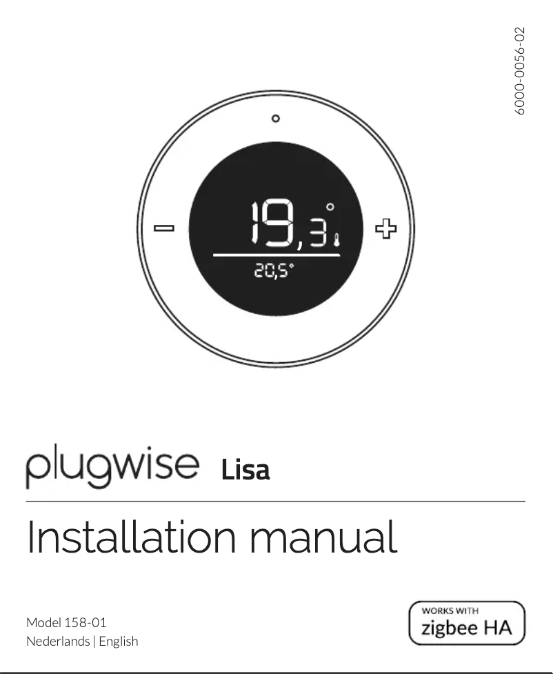 Página 1 del manual Manual de usuario Plugwise Lisa 158-01