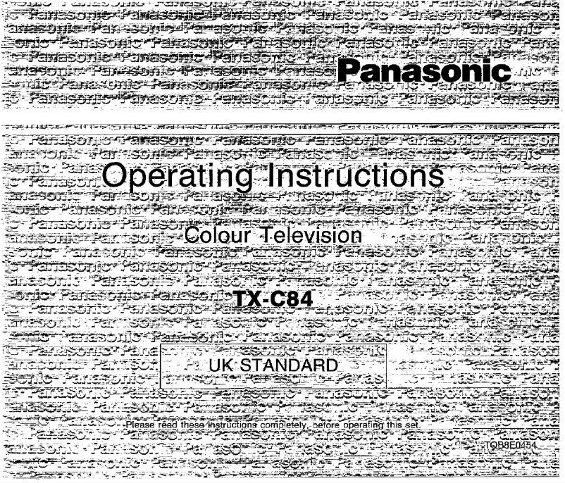 Imagen de la primera página del manual del dispositivo TX-C84