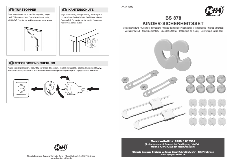 Imagen de la primera página del manual del dispositivo BS 878