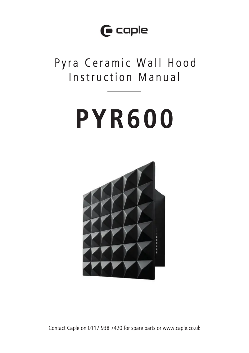 Página nº 1 - Manual de usuario Caple PYR600