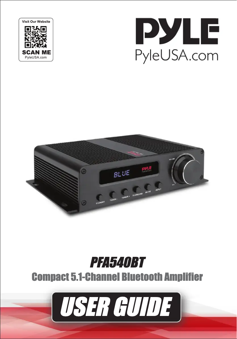 Imagen de la primera página del manual del dispositivo PFA540BT