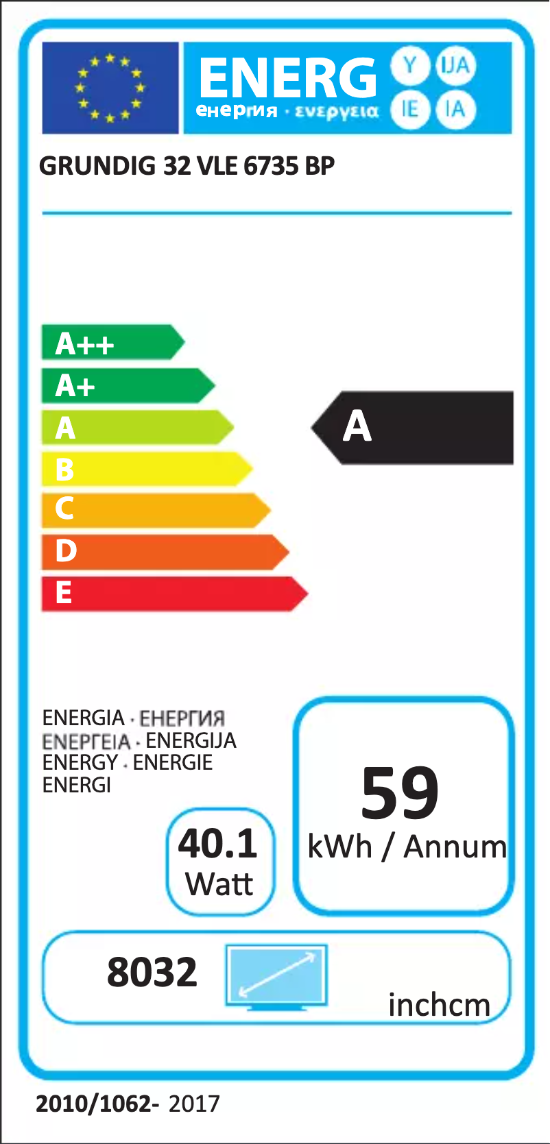 Imagen de la primera página del manual del dispositivo 32 VLE 6735 BP