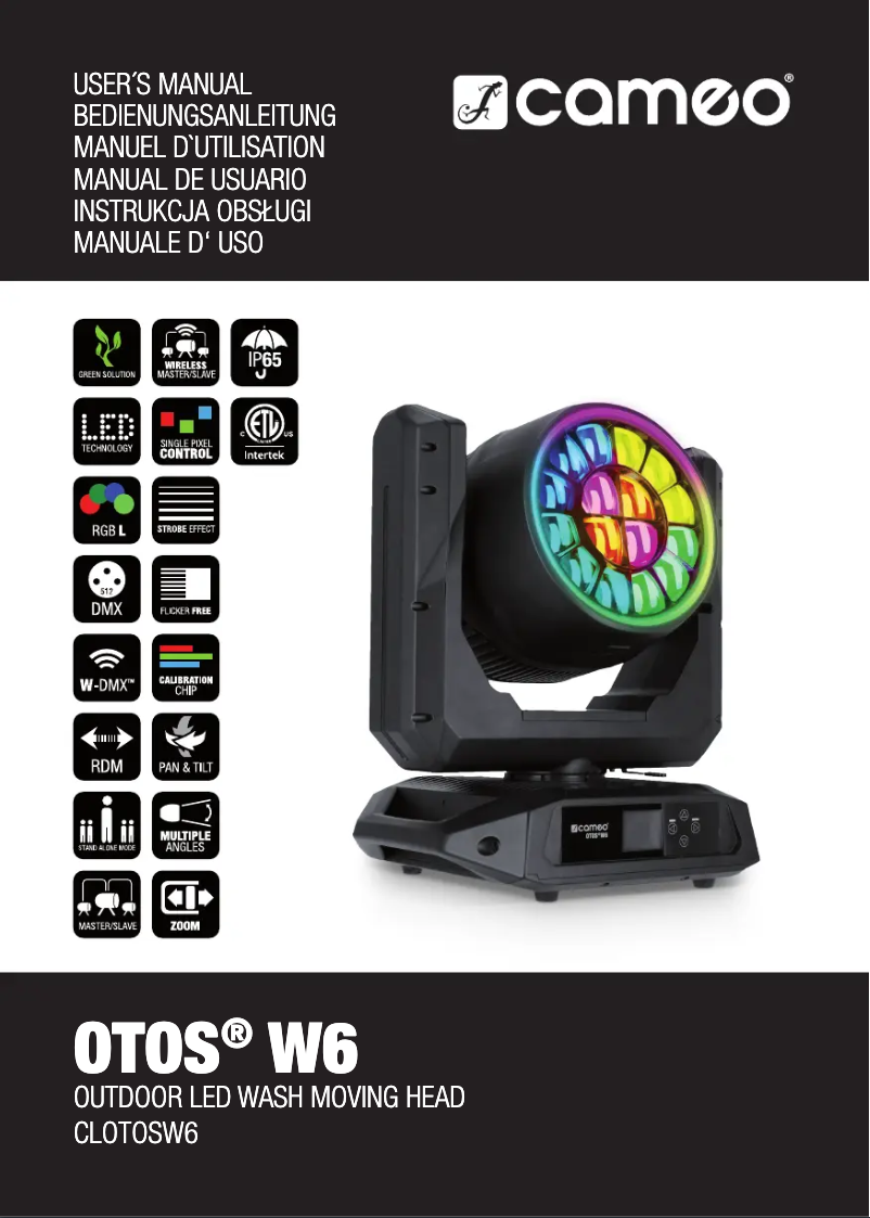 Página nº 1 - Manual de usuario Cameo OTOS W6