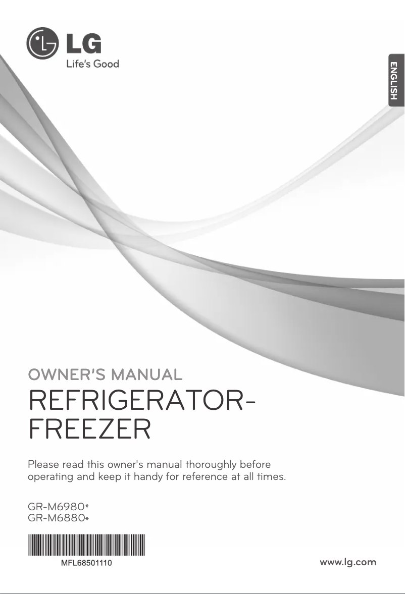 Imagen de la primera página del manual del dispositivo GR-M6980W