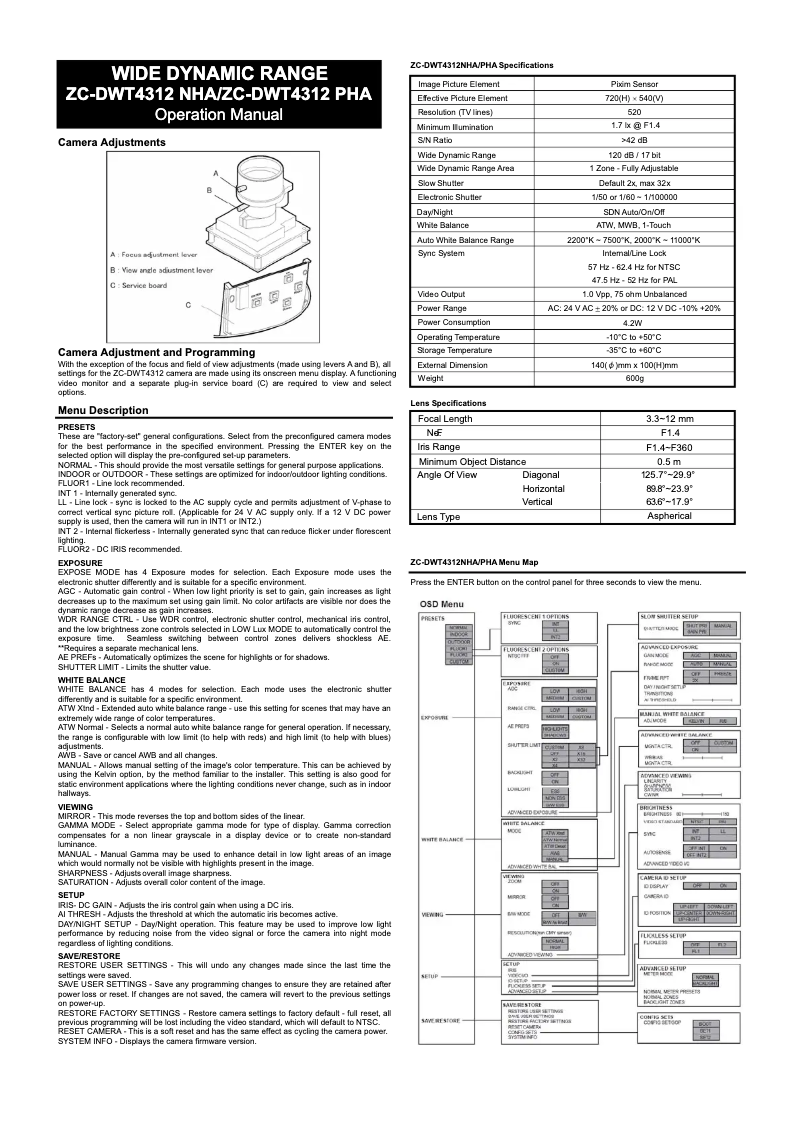 Página nº 1 - Manual de usuario Ganz ZC-DWT4312NHA
