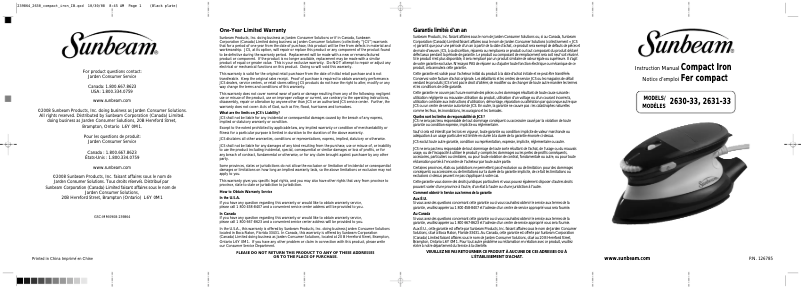 Imagen de la primera página del manual del dispositivo Compact 2630-33