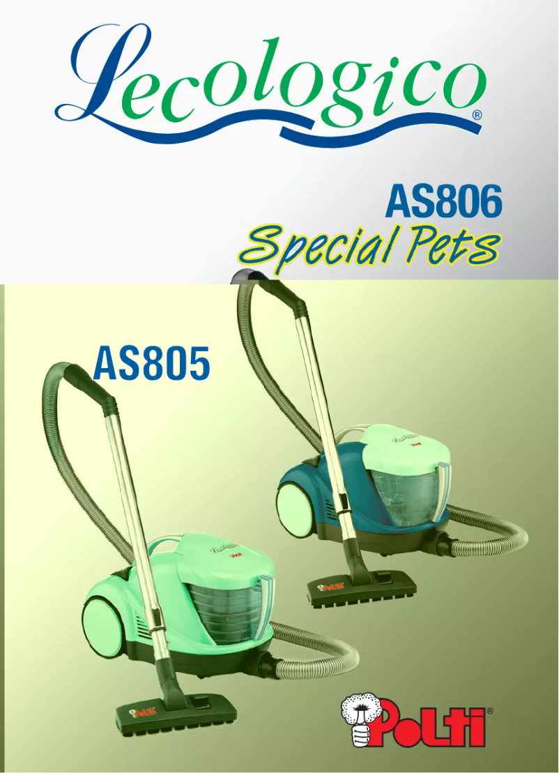 Imagen de la primera página del manual del dispositivo Lecologico AS805