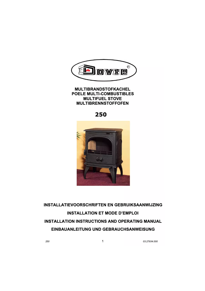 Imagen de la primera página del manual del dispositivo 250