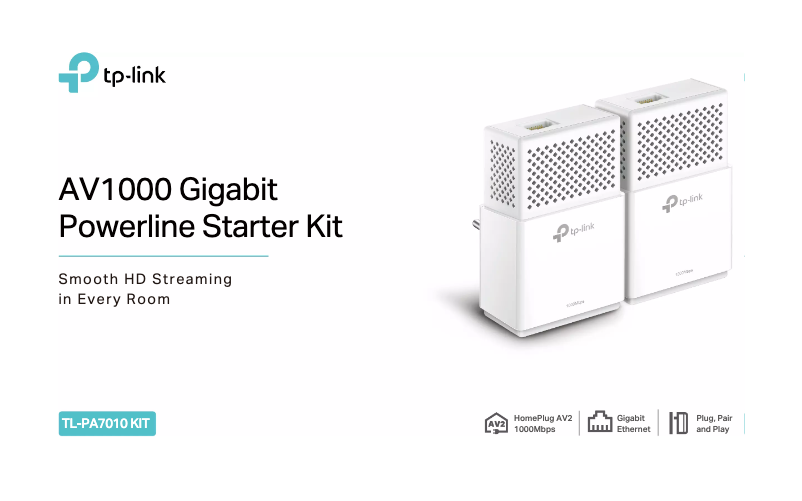 Página 1 del manual Ficha técnica TP-Link TL-PA7010 KIT