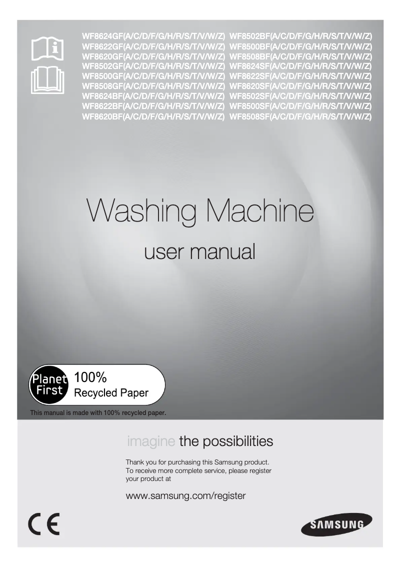 Imagen de la primera página del manual del dispositivo WF8622SFV