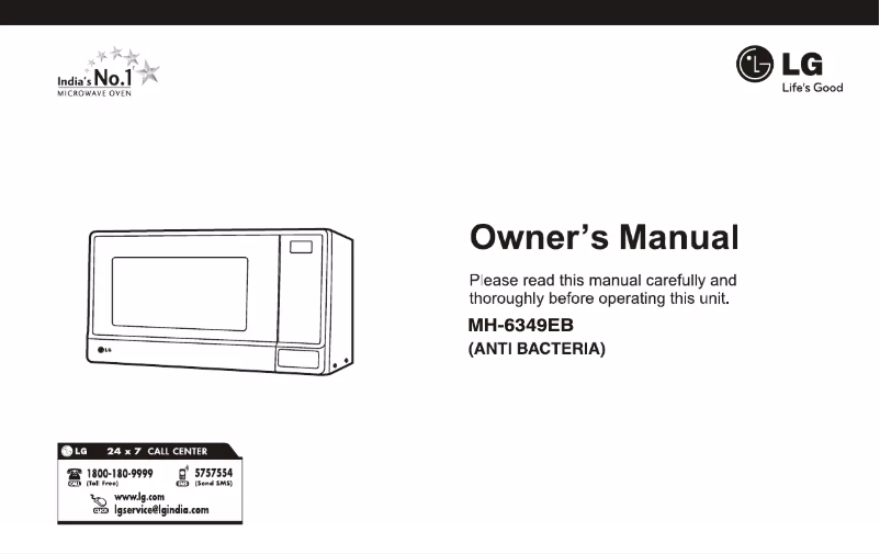 Página 1 del manual Manual de usuario LG MH6348B