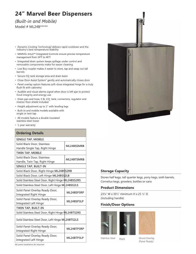 Imagen de la primera página del manual del dispositivo ML24BTP3LP