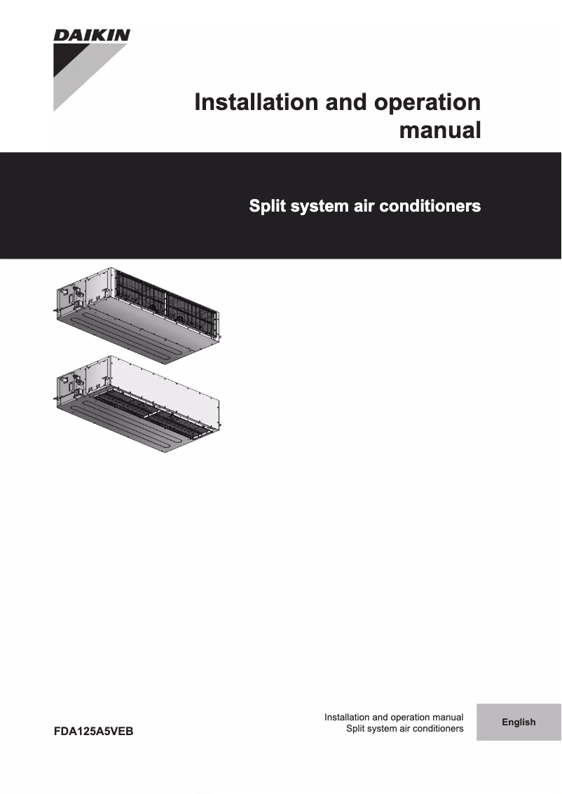 Imagen de la primera página del manual del dispositivo FDA125A5VEB