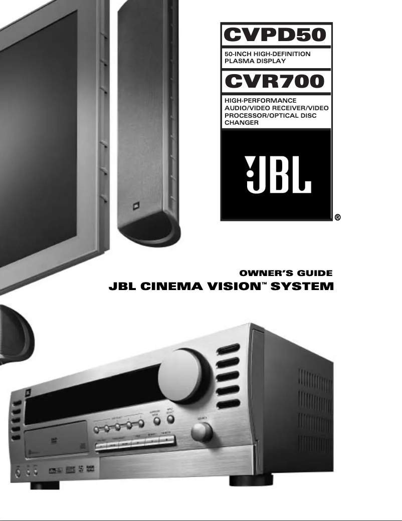 Imagen de la primera página del manual del dispositivo Cinema VISION CVR700