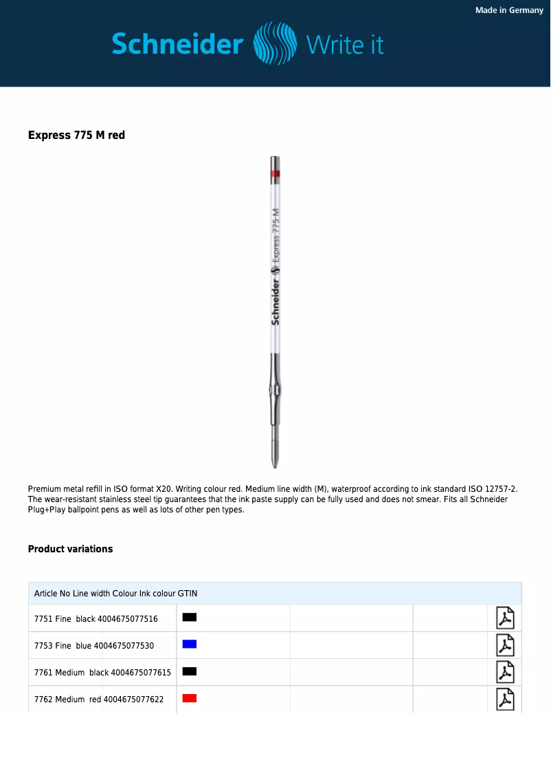 Página 1 del manual Manual de usuario Schneider Express 775