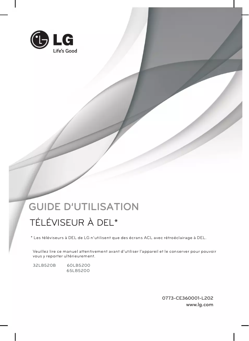 Imagen de la primera página del manual del dispositivo 32LB520B