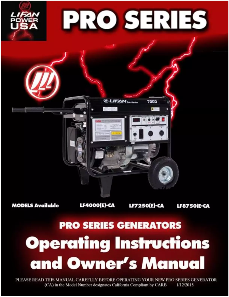 Página nº 1 - Manual de usuario Lifan Pro Series 7000