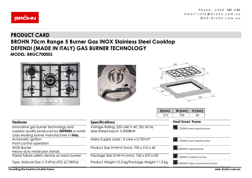 Imagen de la primera página del manual del dispositivo BRG7000SS