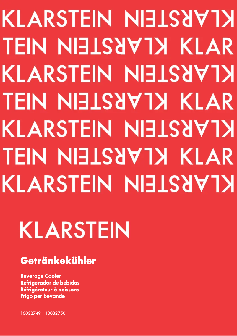 Página nº 1 - Manual de usuario Klarstein 10032749