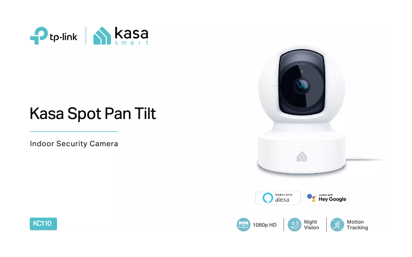 Página 1 del manual Ficha técnica TP-Link Kasa Spot Pan Tilt KC110