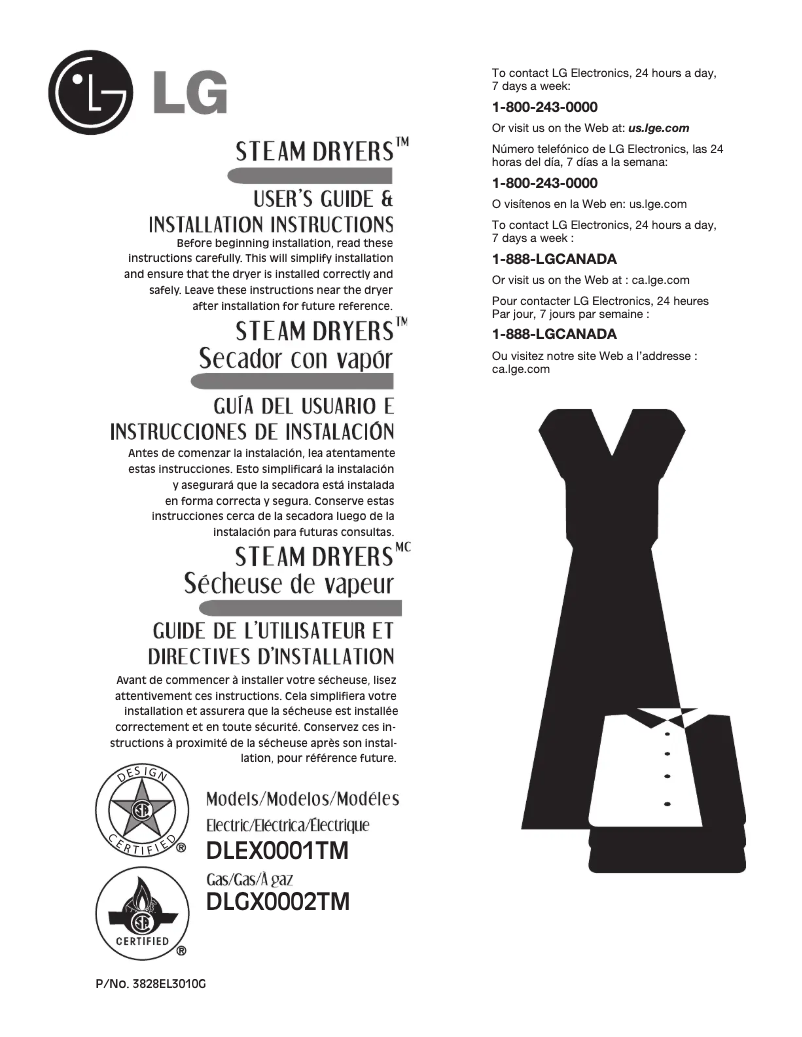 Imagen de la primera página del manual del dispositivo DLEX0001TM