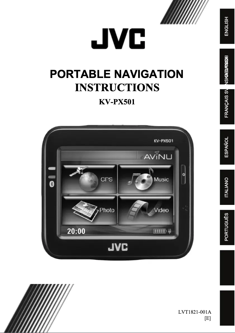 Imagen de la primera página del manual del dispositivo KV-PX501