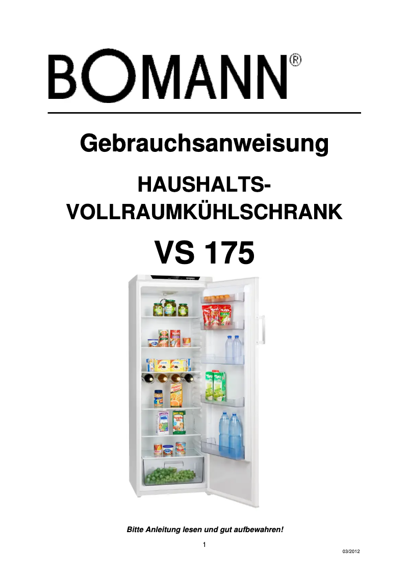 Imagen de la primera página del manual del dispositivo VS 175