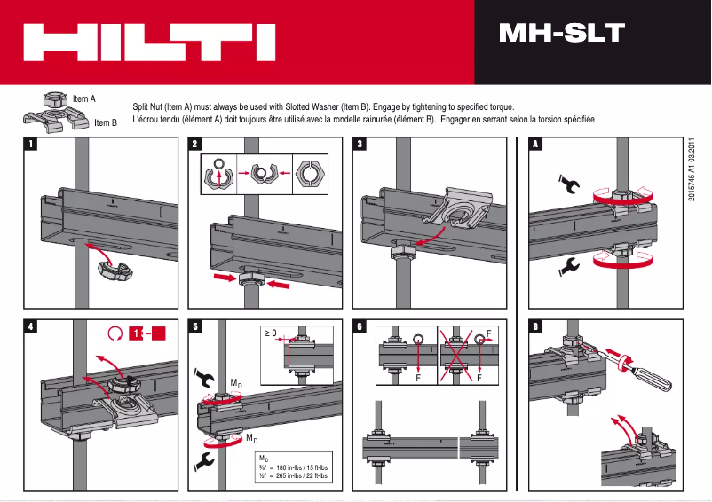 Imagen de la primera página del manual del dispositivo MH-SLT