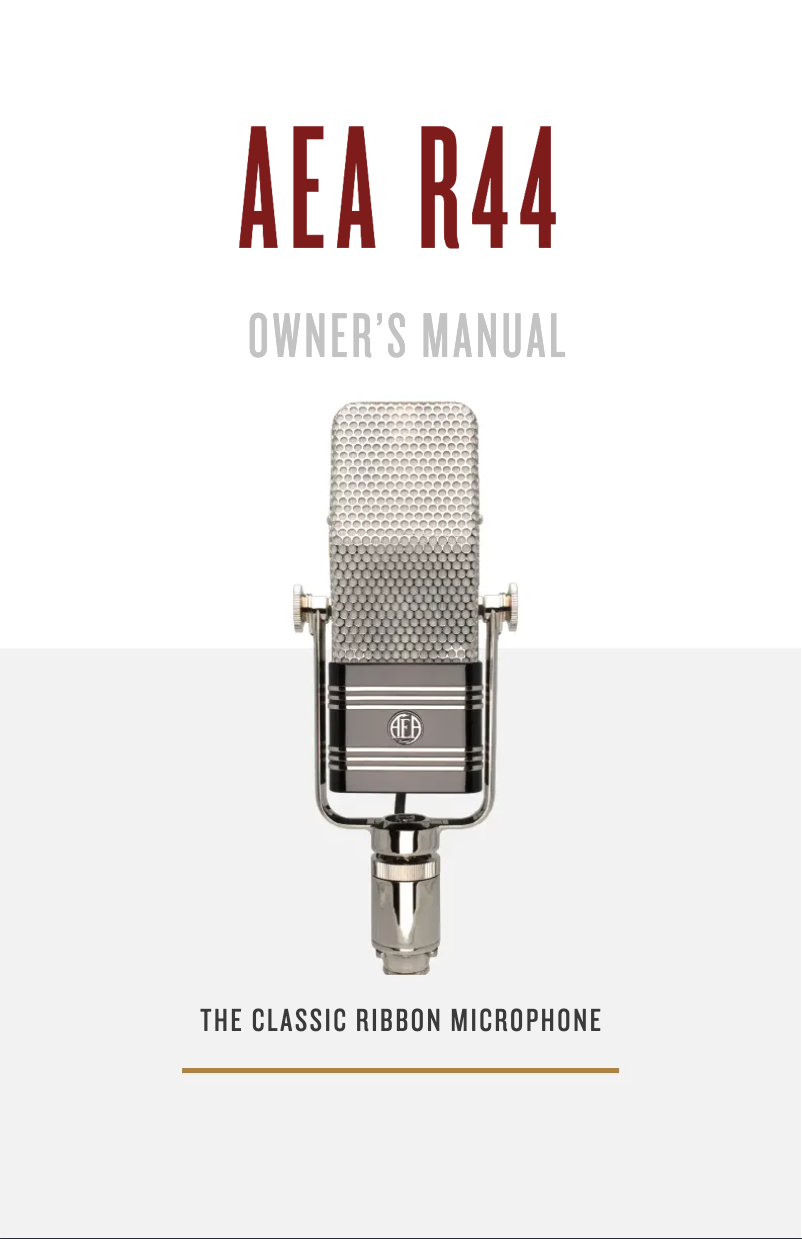 Página nº 1 - Manual de usuario AEA R44