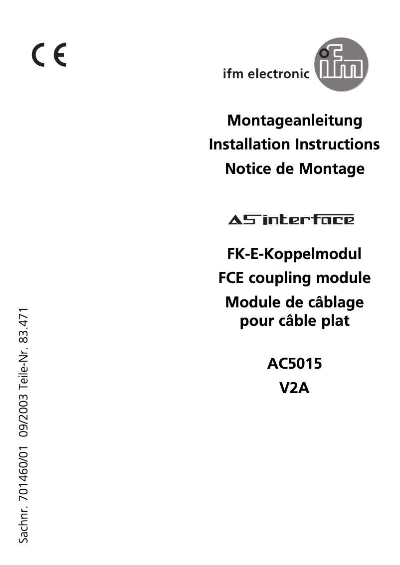 Imagen de la primera página del manual del dispositivo AC5015