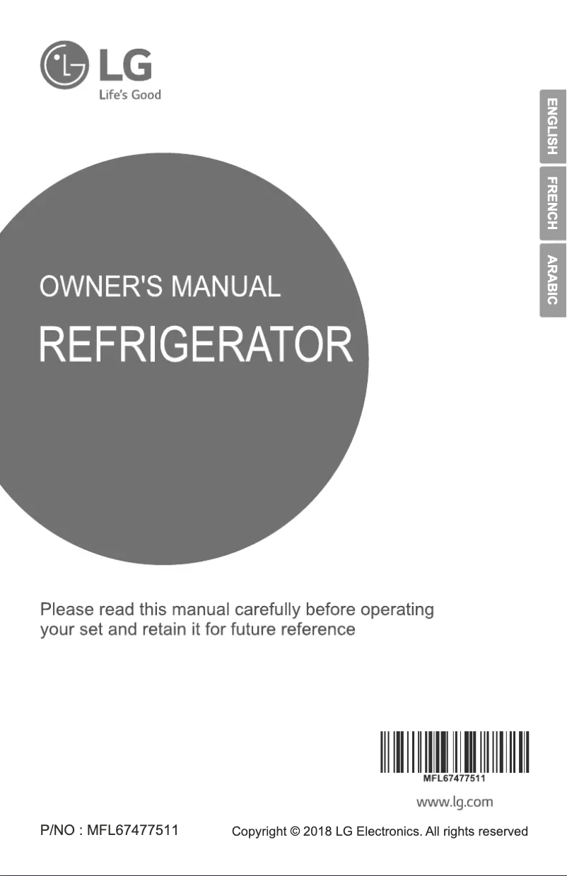 Página nº 1 - Manual de usuario LG GR-K629HXHC