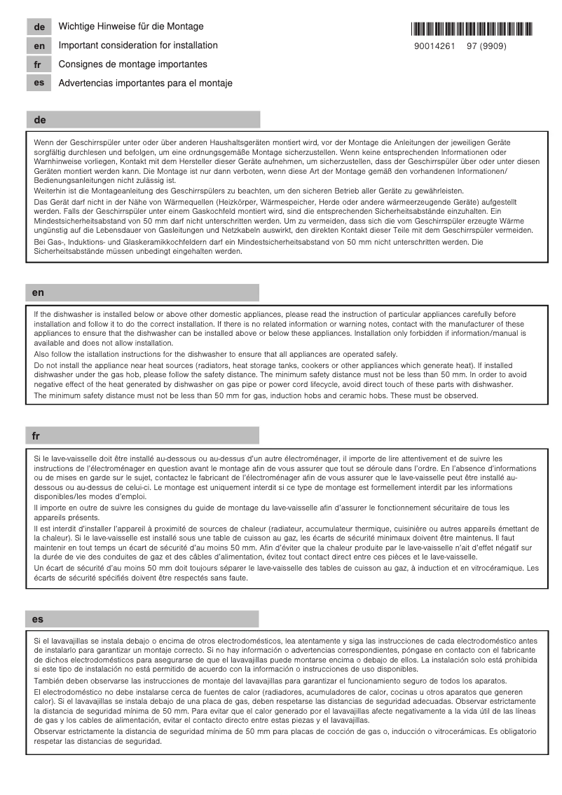 Página nº 1 - Manual de usuario Bosch SCE52M75EU